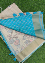 Load image into Gallery viewer, Beautiful Digital Print Fancy Tussar Saree in Kalamkari Design