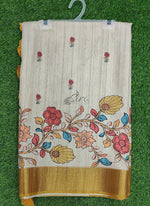 Load image into Gallery viewer, Beautiful Digital Print Fancy Tussar Saree in Kalamkari Design