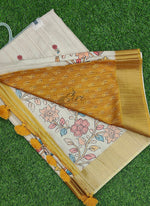 Load image into Gallery viewer, Beautiful Digital Print Fancy Tussar Saree in Kalamkari Design