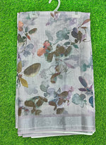 Load image into Gallery viewer, Lovely Digital Print Linen Saree