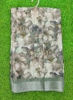 Load image into Gallery viewer, Lovely Digital Print Linen Saree