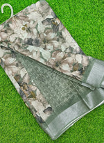 Load image into Gallery viewer, Lovely Digital Print Linen Saree