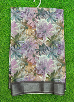 Load image into Gallery viewer, Lovely Digital Print Linen Saree