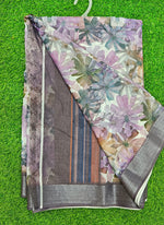 Load image into Gallery viewer, Lovely Digital Print Linen Saree