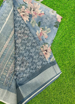 Load image into Gallery viewer, Lovely Digital Print Linen Saree
