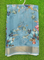 Load image into Gallery viewer, Lovely Digital Print Linen Jute Saree
