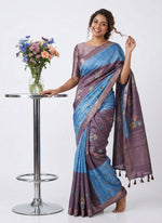 Load image into Gallery viewer, Exclusive Designer Digital Print Semi Tussar Saree