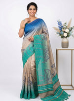Load image into Gallery viewer, Siri Collections Premium Digital Printed Bhagalpur Silk Saree