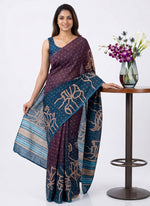 Load image into Gallery viewer, Siri Collections Premium Digital Printed Bhagalpur Silk Saree