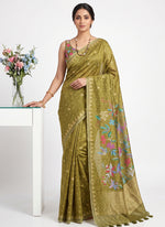 Load image into Gallery viewer, Siri Collections Premium Digital Printed Bhagalpur Silk Saree