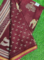 Load image into Gallery viewer, Siri Collections Soft Viscose Chanderi Saree