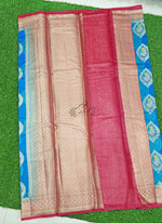 Load image into Gallery viewer, Lightweight Kora Silk Saree with Floral Weave with Blouse