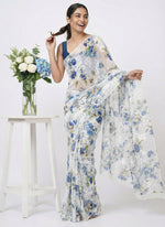 Load image into Gallery viewer, Garden Vareli High Quality Special Spectra Brasso Saree