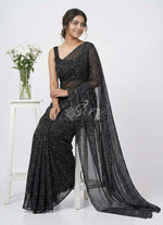 Load image into Gallery viewer, Authentic Garden Vareli Lock Chiffon Brasso Saree