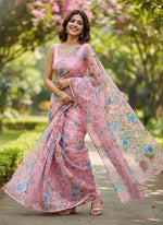Load image into Gallery viewer, Garden Vareli High Quality Special Spectra Brasso Saree