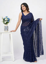 Load image into Gallery viewer, Authentic Garden Vareli Lock Chiffon Brasso Saree