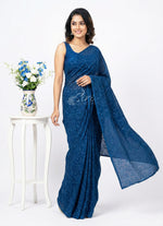 Load image into Gallery viewer, Authentic Garden Vareli Lock Chiffon Brasso Saree