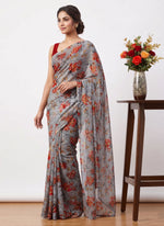 Load image into Gallery viewer, Garden Vareli High Quality Special Spectra Brasso Saree