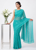 Load image into Gallery viewer, Beautiful Garden Vareli Lock Chiffon Brasso Saree