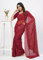 Load image into Gallery viewer, Latest Garden Vareli Latest Uno Tarangini Georgette Saree