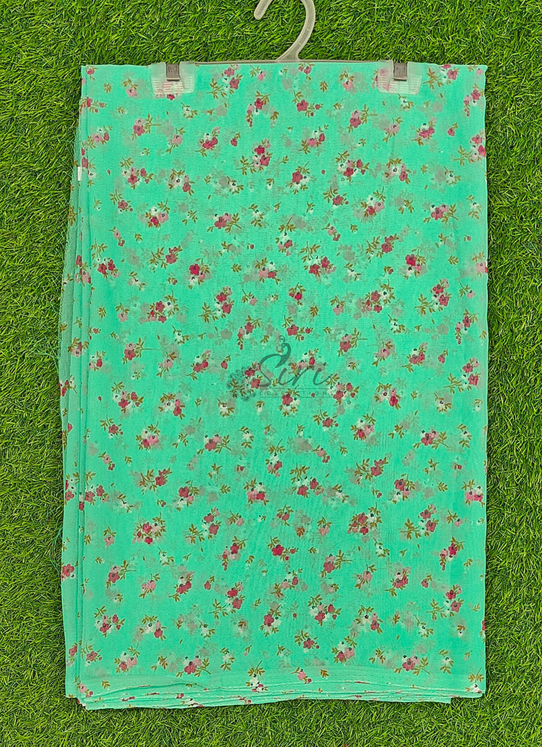 Latest Garden Vareli Printed Lentus Saree