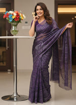 Load image into Gallery viewer, Latest Garden Vareli Printed Nara Chiffon Saree