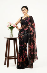 Load image into Gallery viewer, Garden Vareli Printed Nara Chiffon Saree