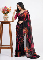 Load image into Gallery viewer, Garden Vareli Printed Nara Chiffon Saree