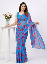 Load image into Gallery viewer, Exclusive Garden Vareli Printed Nara Chiffon Saree