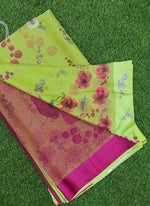 Load image into Gallery viewer, Beautiful Garden Fiona Border Nara Chiffon Saree