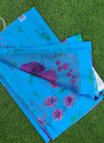 Load image into Gallery viewer, Beautiful Garden Fiona Border Nara Chiffon Saree