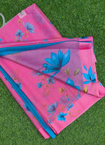 Load image into Gallery viewer, Beautiful Garden Fiona Border Nara Chiffon Saree