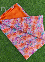 Load image into Gallery viewer, Garden Vareli Printed Nara Chiffon Saree with Blouse