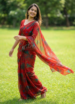 Load image into Gallery viewer, High Quality Garden Vareli Printed Nara Chiffon Saree