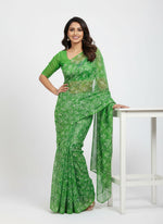 Load image into Gallery viewer, Latest Garden Vareli Printed Nara Chiffon Saree