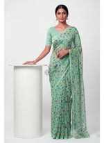 Load image into Gallery viewer, Latest Garden Vareli Printed Nara Chiffon Saree