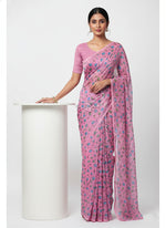 Load image into Gallery viewer, Latest Garden Vareli Printed Nara Chiffon Saree