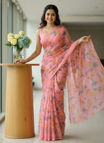 Load image into Gallery viewer, Latest Garden Vareli Printed Nara Chiffon Saree