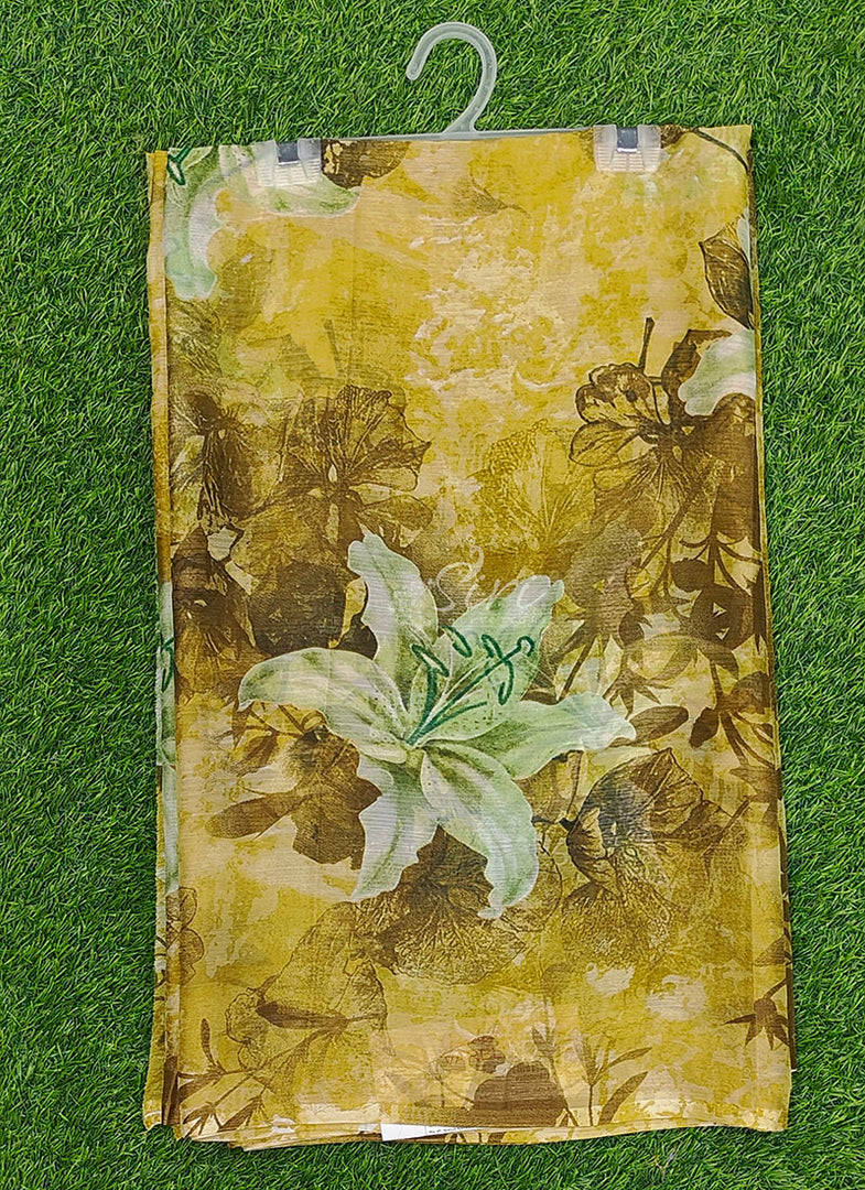 Latest Garden Vareli Printed Nara Chiffon Saree