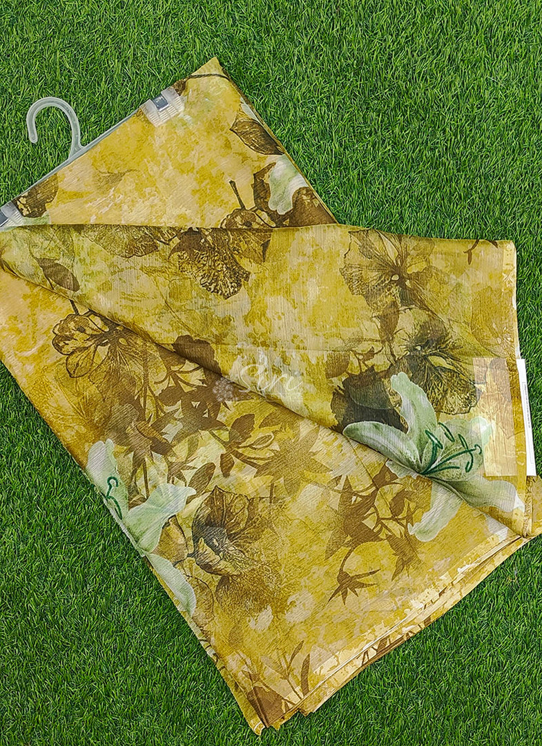 Latest Garden Vareli Printed Nara Chiffon Saree