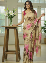 Load image into Gallery viewer, Latest Garden Vareli Printed Nara Chiffon Saree