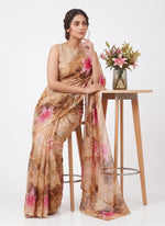 Load image into Gallery viewer, Latest Garden Vareli Printed Nara Chiffon Saree