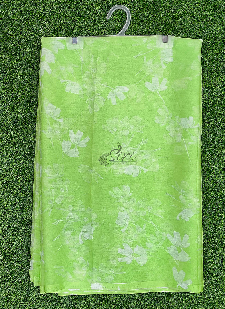 Latest Garden Vareli Printed Nara Chiffon Saree