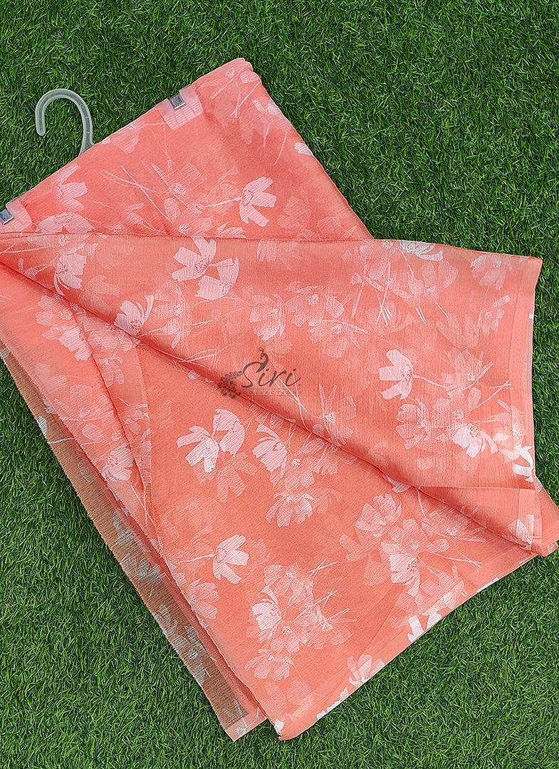 Latest Garden Vareli Printed Nara Chiffon Saree