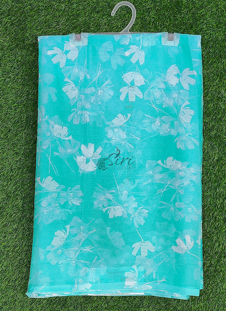 Latest Garden Vareli Printed Nara Chiffon Saree