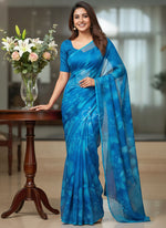 Load image into Gallery viewer, Latest Garden Vareli Printed Nara Chiffon Saree