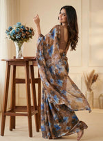 Load image into Gallery viewer, Garden Vareli Printed Nara Chiffon Saree