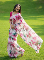 Load image into Gallery viewer, High Quality Garden Vareli Printed Nara Chiffon Saree