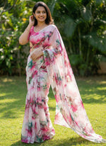 Load image into Gallery viewer, High Quality Garden Vareli Printed Nara Chiffon Saree