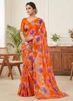 Load image into Gallery viewer, High Quality Garden Vareli Printed Nara Chiffon Saree